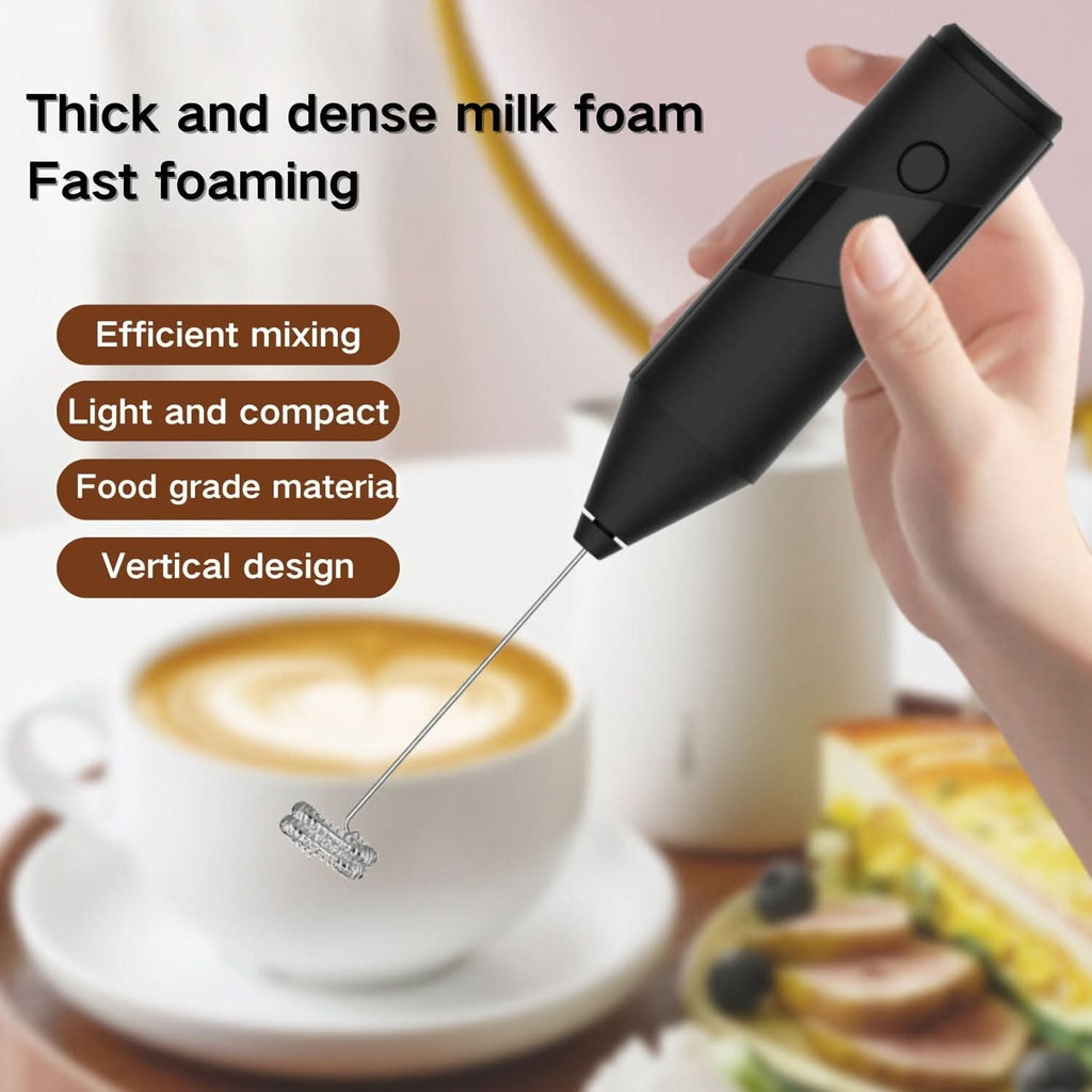 FOAMORA – Electric Milk Frother Handheld Coffee Mixer