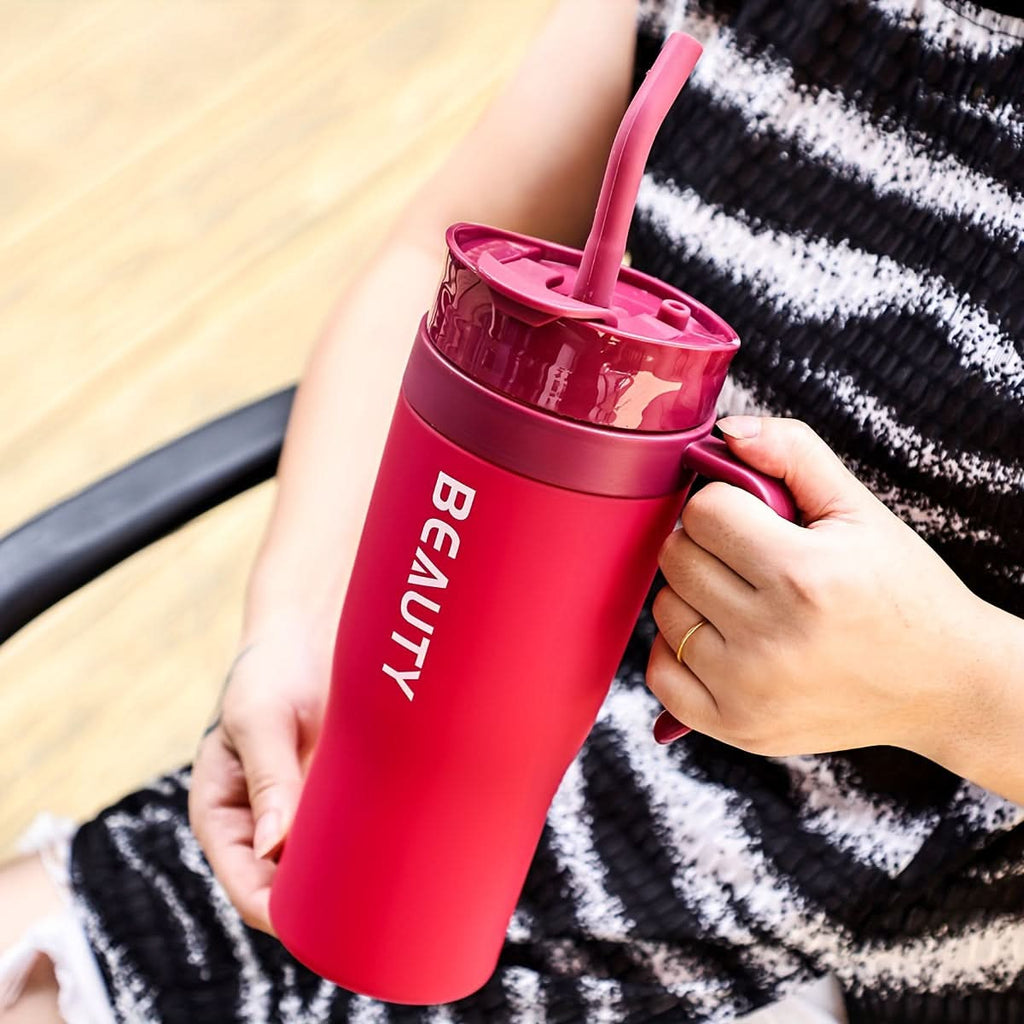MAXHYDR – Large Capacity Straw Tumbler Cup