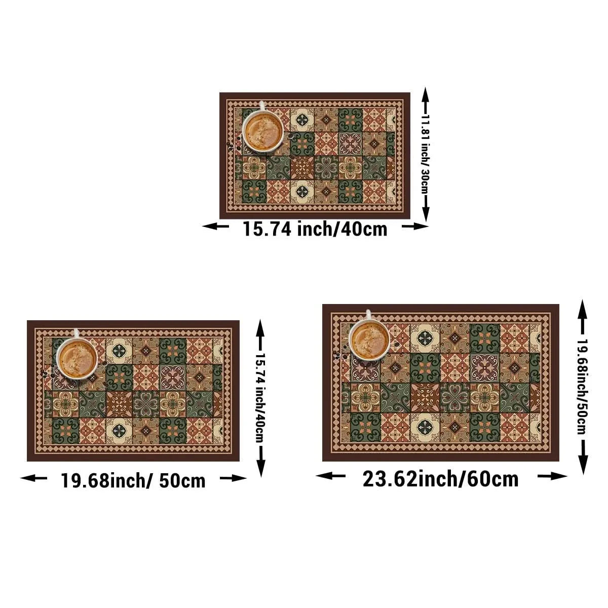 BREWLIVA – Retro Coffee Maker Mat for Kitchen Counter Protection