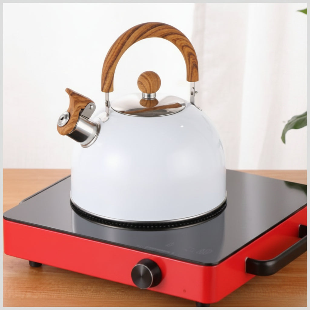 STEAMORA – 3L Whistling Kettle Stainless Steel Heat Resistant Handle
