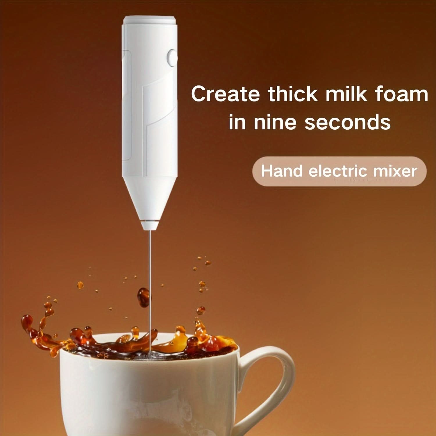 FOAMORA – Electric Milk Frother Handheld Coffee Mixer